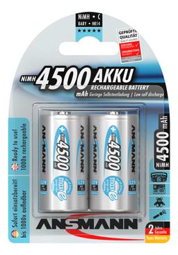 Ansmann maxE Baby C LR14 4500mAh NiMH rechargeable dans un