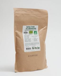 Poudre d'herbe d'orge bio déshydratée 500g