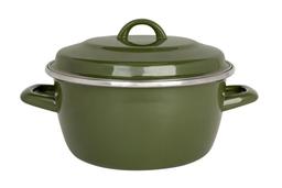 Cocotte Retro 2,9L Vert-Acier émaillé-Tous feux dont induction