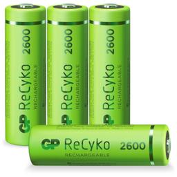 Pile AA GP NiMH 2600 mAh ReCyko 1.2V 4 pièces