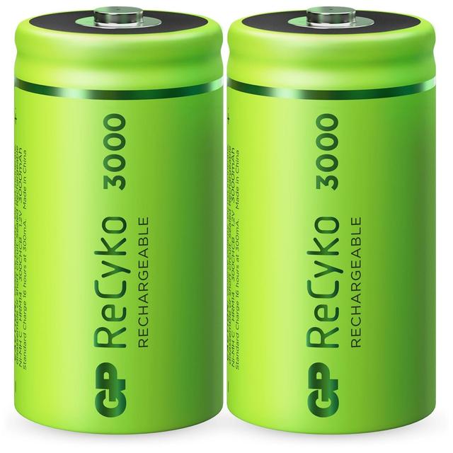 C Batterie bébé GP NiMH 3000 mAh ReCyko 1.2V 2 pièces