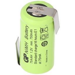 GP Battery Batterie rechargeable NiMH 2 / 3AA GP75AAH avec cosse