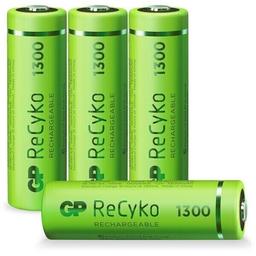 Pile AA GP NiMH 1300 mAh ReCyko 1.2V 4 pièces