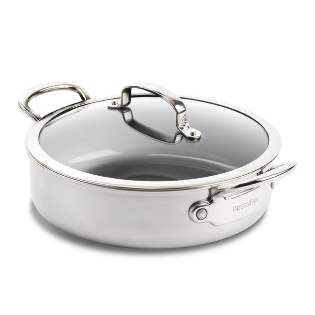 Sauteuse Première 26 cm en Inox avec Couvercle