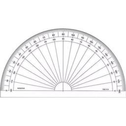 Rapporteur 1/2 circulaire degrés - ref. 1169 - 15D
