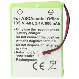 ASCOM ASCOTEL OFFICE 135 Batterie rechargeable pour batterie