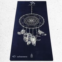 Tapis yoga latex & suede Sri yantra + Sac