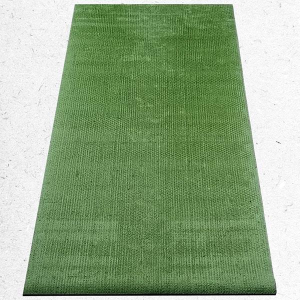 Tapis yoga bio latex jute vert 4mm