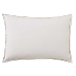 Taie d'oreiller unie en coton blanc 50x70