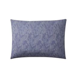 Taie d'oreiller unie en coton bleu 50x70