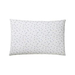 Taie d'oreiller en percale de coton bleu clair 50x70