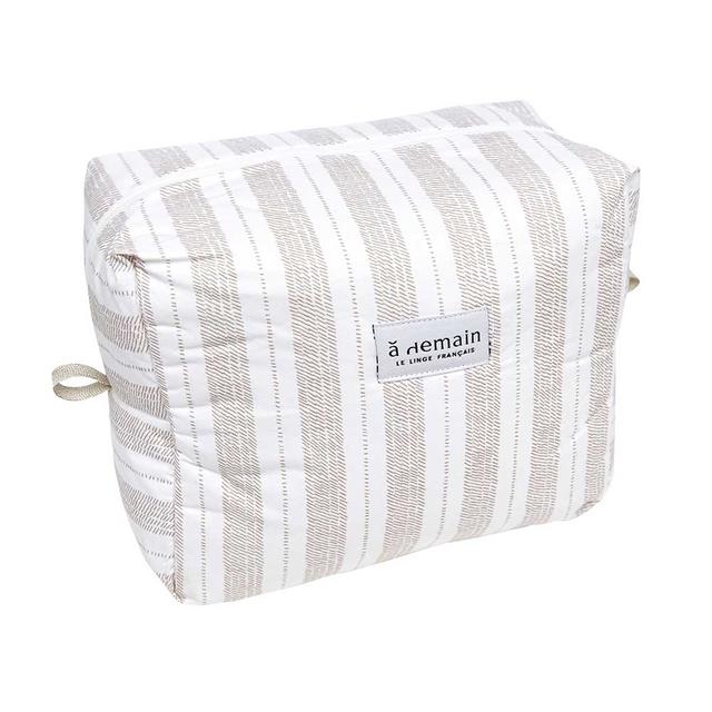 Trousse de toilette imprimée en coton seigle 26x17