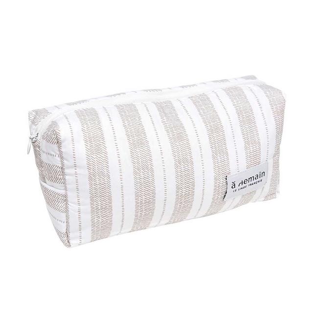 Trousse de toilette imprimée en coton seigle 25x10