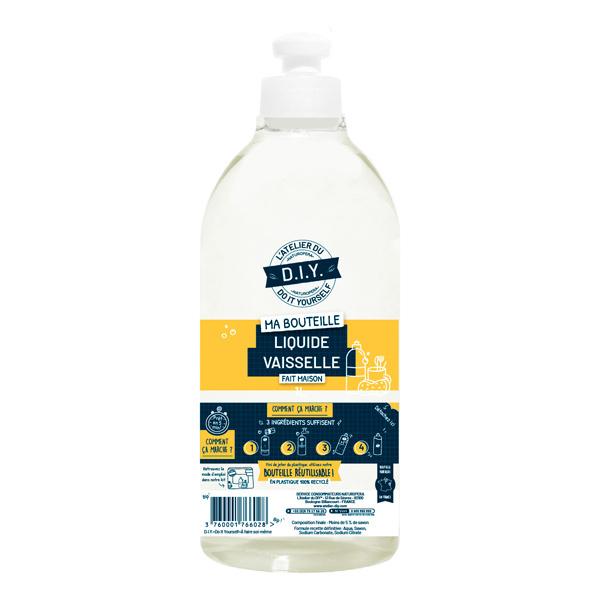 Bouteille liquide vaisselle avec bouchon push pull 1L