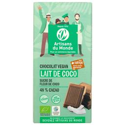 Chocolat au lait de coco équitable 100g