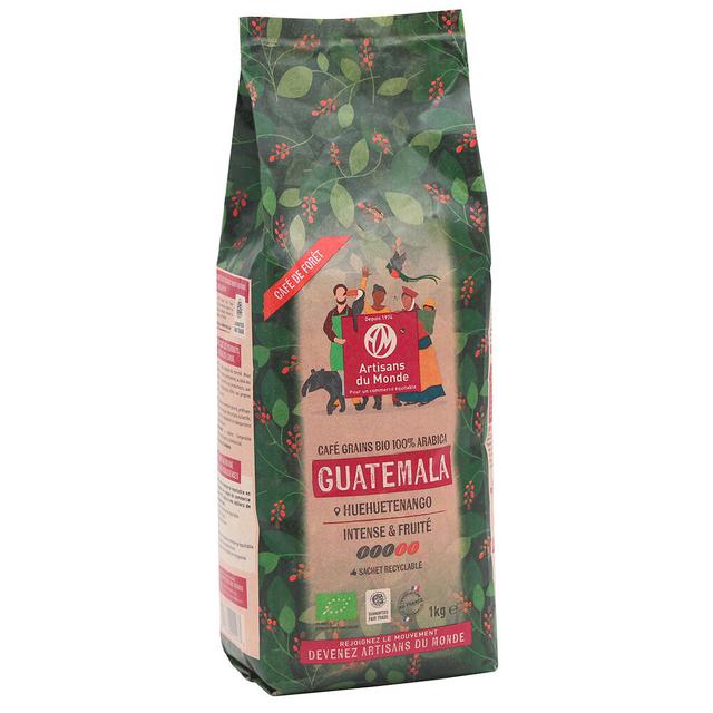 Café de forêt grains Guatemala 100% Arabica équitable 1kg