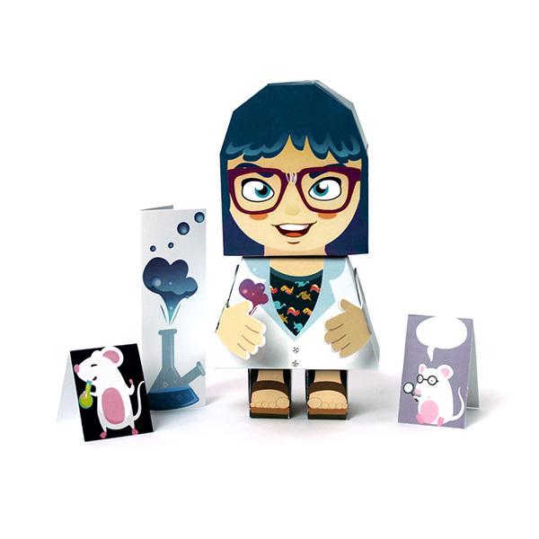 Figurine Papertoy Einstoy imprimé - Dès 5 ans