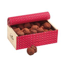 COFFRET DE TRUFFES FANTAISIE BIO AUX ECLATS DE CARAMEL