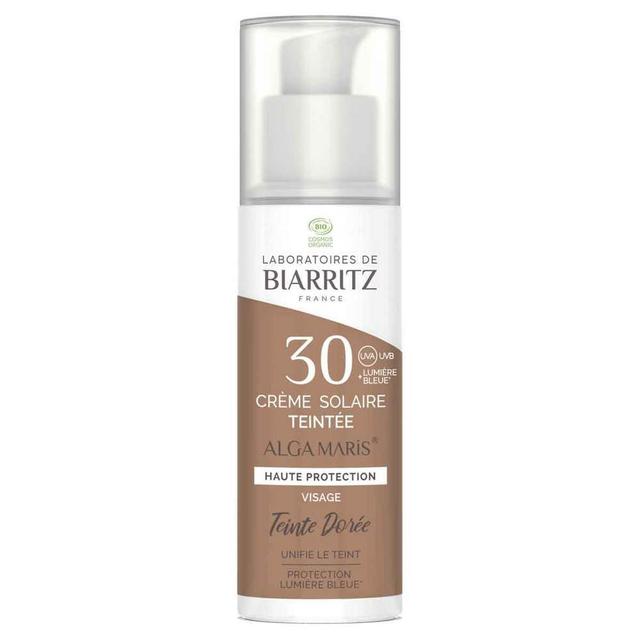 Crème solaire visage SPF30 teinte dorée 50ml