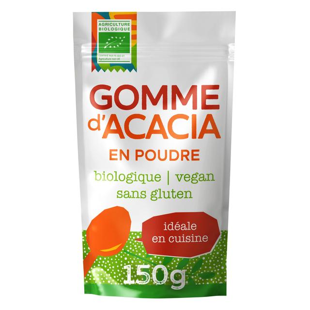 Gomme d'acacia biologique en poudre - 150 gr