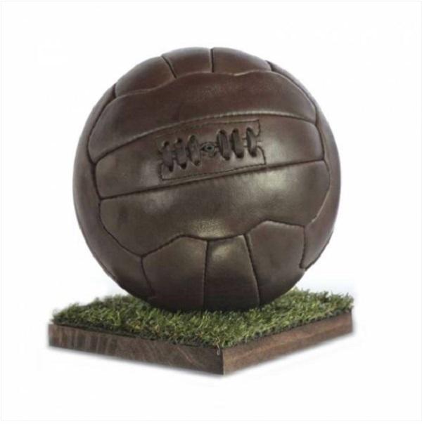 Ballon de  Football en Cuir Vintage - Chocolat