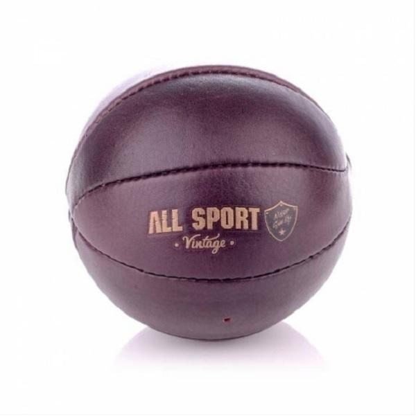 Ballon de  Basketball en Cuir Vintage - Chocolat