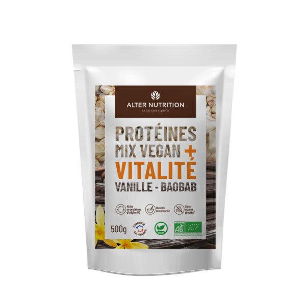 Protéine + BIO Vitalite Vanille Baobab 500g