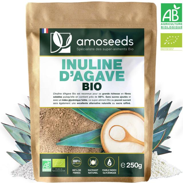 Inuline d'Agave Bio 88% de fibres 250g