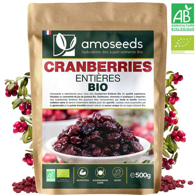 Cranberries Bio Canada - 500G - Entières