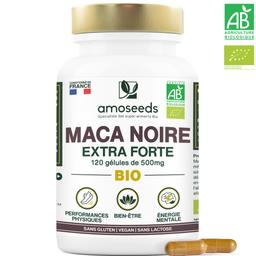 Maca Noire Bio | Extra Forte | 120 gélules de 500mg