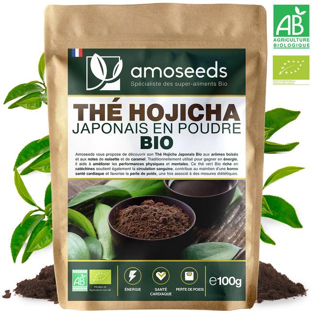 Thé Hojicha Japonais en Poudre Bio 100G