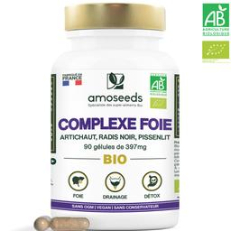 Complexe Foie Bio | Artichaut, Radis Noir, Pissenlit | 90 gélule