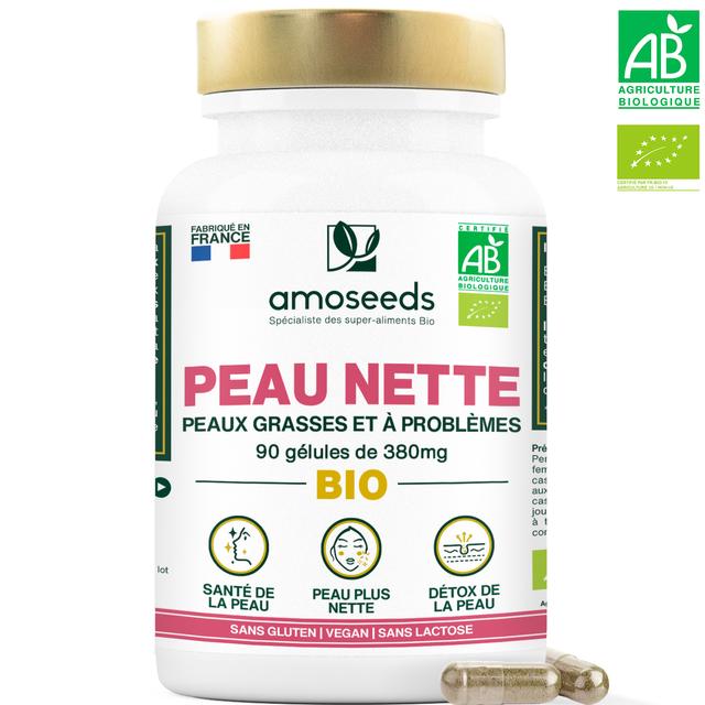 Complexe Peau Nette Bio | Peaux Grasses et à Problèmes | 90 gélu