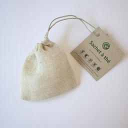 Sachet à thé en lin