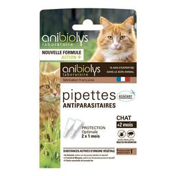 Pipettes antiparasitaires Chat 2x0,6ml