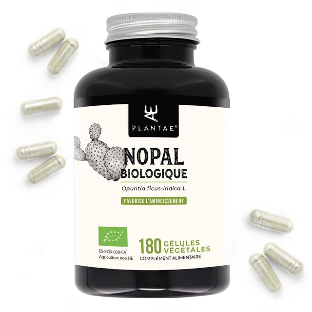 Nopal Biologique * 470 mg / 180 gélules * Titré  en fibres