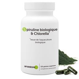 Spiruline & Chlorella biologiques * 400 mg / 120 gélules