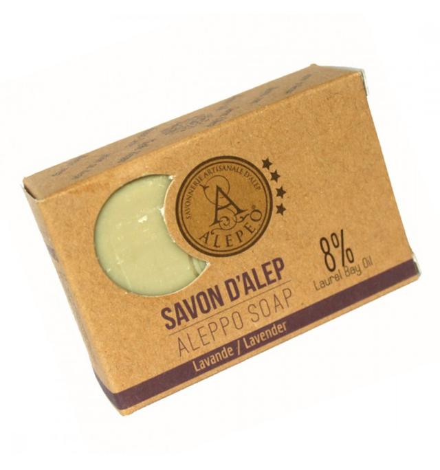 Savon d'Alep 100g parfumé à la lavande | Alepeo