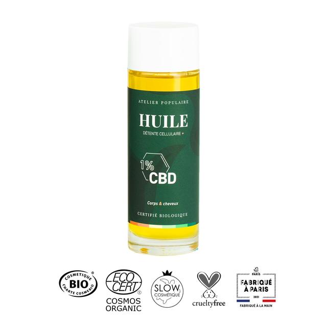 Huile Détente Cellulaire + CBD Bio | 100mL