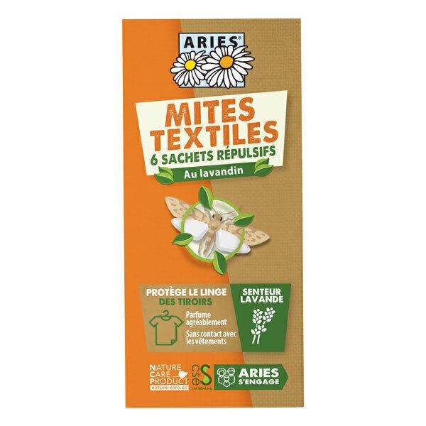 Sachets tiroirs anti-mites textiles senteur lavande x6