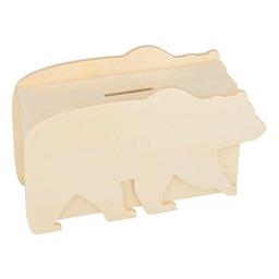 Tirelire en bois Ours 17 x 10 cm