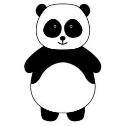 Tampon en bois - Panda