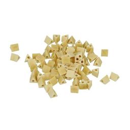 80 perles en bois triangles 5 mm