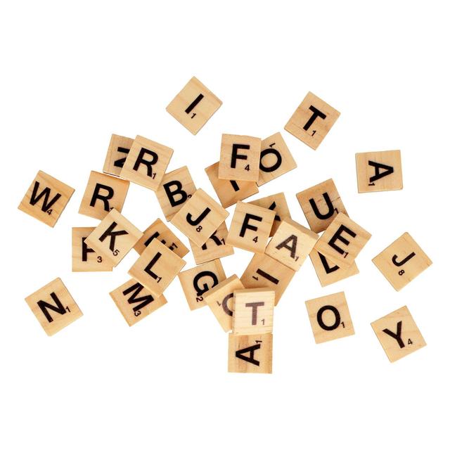 Lettres scrabble en bois