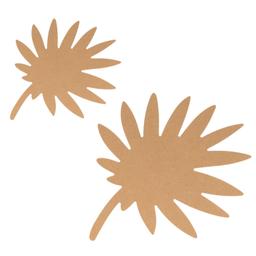 2 feuilles de palme en bois 15/25 cm