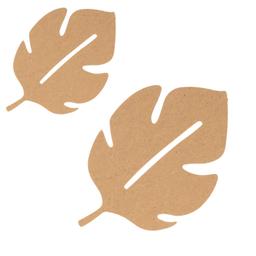 2 feuilles de palmier en bois 15/25 cm