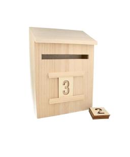 Boîte aux lettres en bois 28 cm à décorer