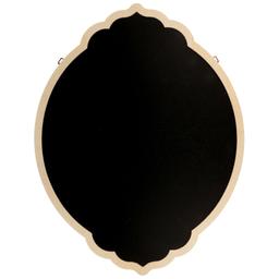 Tableau noir baroque avec bordure bois 35 x 27 x 0,5 cm