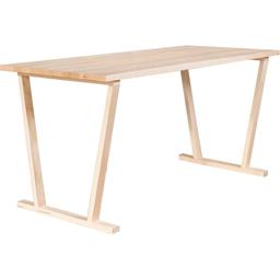 Ensemble pieds de table modulable en pin massif et plateau Bok