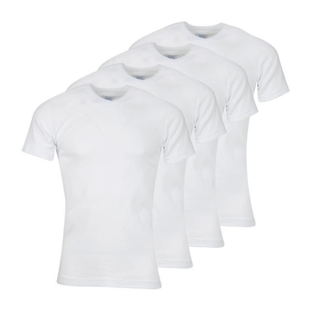 Lot de 4 Tee-shirts col V homme Coton Bio